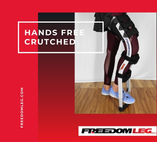 The Freedom Leg Hands-free Crutches